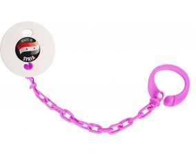 Attache-sucette Made in SYRIA couleur Rose fuschia