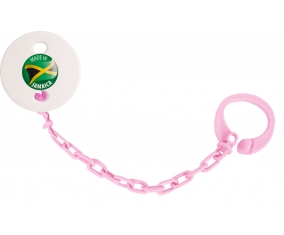 Attache-sucette Made in JAMAICA couleur Rose clair
