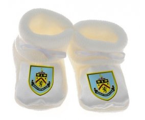 Chausson bébé Burnley Football Club de couleur Blanc