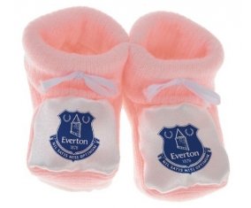 Chausson bébé Everton Football Club de couleur Rose