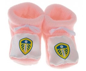 Chausson bébé Leeds United Football Club de couleur Rose