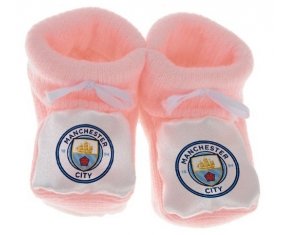 Chausson bébé Manchester City Football Club de couleur Rose
