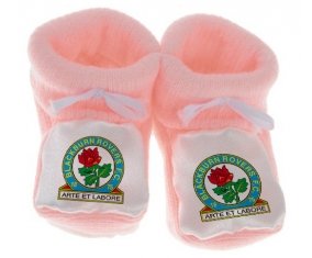 Chausson bébé Blackburn Rovers Football Club de couleur Rose