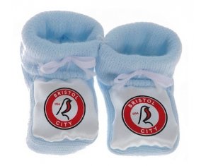 Chausson bébé Bristol City Football Club de couleur Bleu