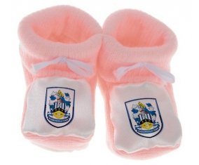 Chausson bébé Huddersfield Town Association Football Club de couleur Rose