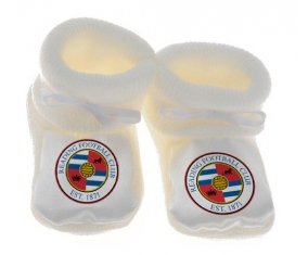 Chausson bébé Reading Football Club de couleur Blanc