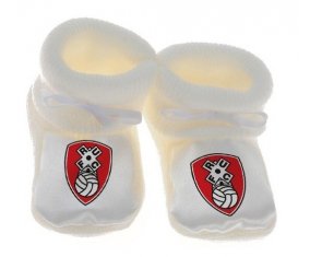 Chausson bébé Rotherham United Football Club de couleur Blanc