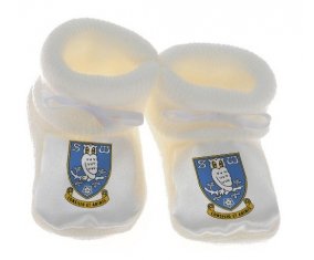 Chausson bébé Sheffield Wednesday Football Club de couleur Blanc