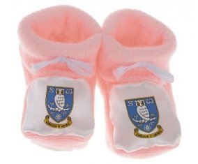 Chausson bébé Sheffield Wednesday Football Club de couleur Rose