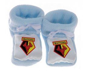 Chausson bébé Watford Football Club de couleur Bleu