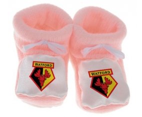 Chausson bébé Watford Football Club de couleur Rose