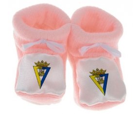 Chausson bébé Cádiz Club de Fútbol de couleur Rose