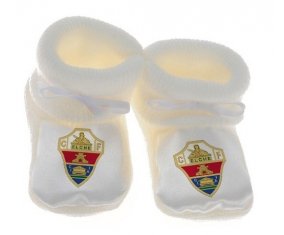 Chausson bébé Elche Club de Fútbol de couleur Blanc