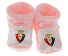 Chausson bébé Club Atlético Osasuna de couleur Rose