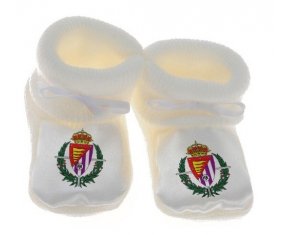 Chausson bébé Real Valladolid de couleur Blanc