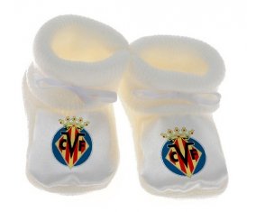 Chausson bébé Villarreal Club de Fútbol de couleur Blanc