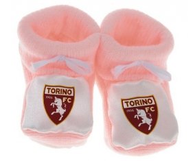 Chausson bébé Torino Football Club de couleur Rose