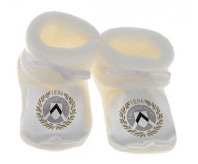 Chausson bébé Udinese Calcio de couleur Blanc