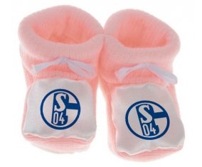 Chausson bébé Fußballclub Gelsenkirchen-Schalke 04 de couleur Rose