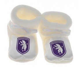 Chausson bébé Beerschot VC Anvers de couleur Blanc