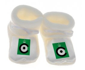 Chausson bébé Cercle Bruges KSV de couleur Blanc