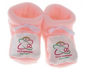 Chausson bébé SV Zulte Waregem de couleur Rose