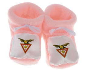 Chausson bébé Clube Desportivo das Aves de couleur Rose