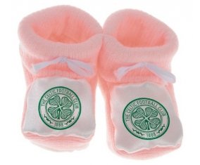 Chausson bébé Celtic Football Club de couleur Rose