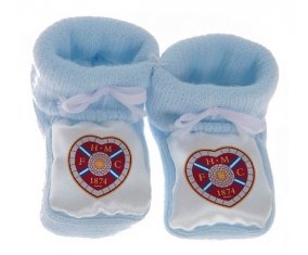 Chausson bébé Heart of Midlothian Football Club de couleur Bleu