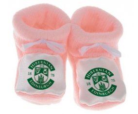 Chausson bébé Hibernian Football Club de couleur Rose