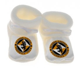 Chausson bébé Dundee United Football Club de couleur Blanc