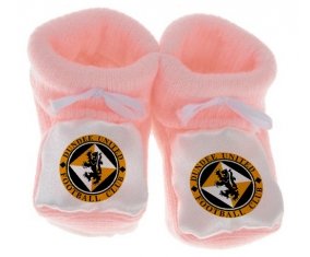 Chausson bébé Dundee United Football Club de couleur Rose