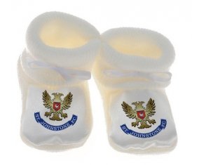 Chausson bébé St Johnstone Football Club de couleur Blanc