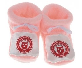 Chausson bébé Hamilton Academical Football Club de couleur Rose