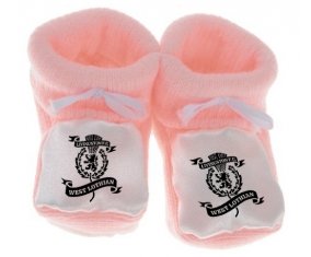 Chausson bébé Livingston Football Club de couleur Rose