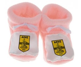 Chausson bébé Aris Thessaloniki de couleur Rose