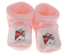 Chausson bébé FC Emmen de couleur Rose
