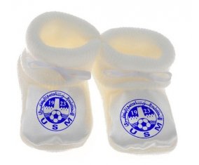 Chausson bébé Union sportive monastirienne de couleur Blanc