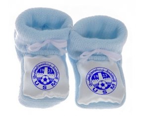 Chausson bébé Union sportive monastirienne de couleur Bleu