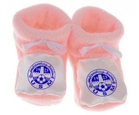 Chausson bébé Union sportive monastirienne de couleur Rose