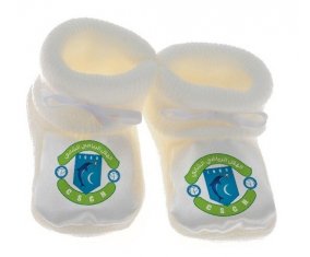 Chausson bébé Croissant sportif chebbien de couleur Blanc