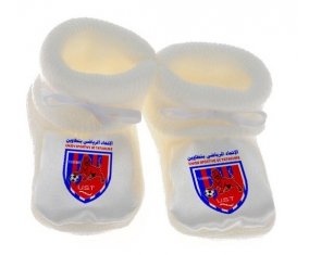 Chausson bébé Union sportive de Tataouine de couleur Blanc