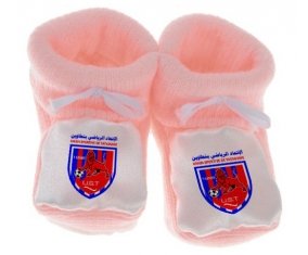 Chausson bébé Union sportive de Tataouine de couleur Rose
