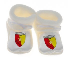 Chausson bébé Étoile sportive de Métlaoui de couleur Blanc