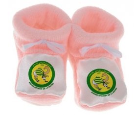 Chausson bébé Avenir sportif de La Marsa de couleur Rose
