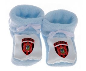 Chausson bébé Union sportive de la médina d'Alger de couleur Bleu