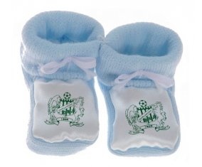 Chausson bébé Difaâ Hassani d'El Jadida de couleur Bleu