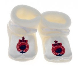 Chausson bébé Olympique Club de Safi de couleur Blanc