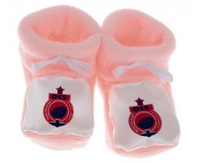 Chausson bébé Olympique Club de Safi de couleur Rose