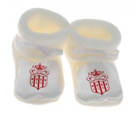 Chausson bébé Hassania Union Sport d'Agadir de couleur Blanc